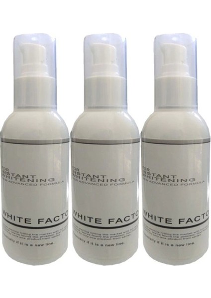 White Factor 3 Adet White Factor For Instant Whitening Beyazlatıcı Açıcı / 3X120 ml Krem VPMYN103