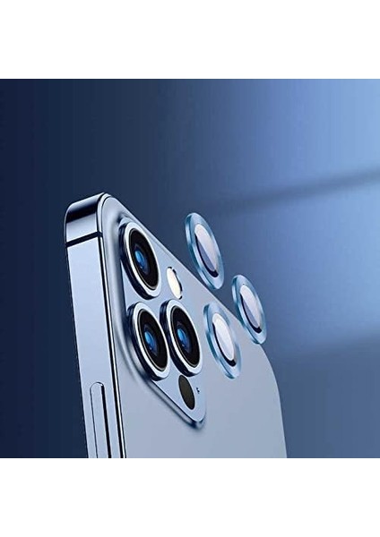 iPhone 13 Mini Ile Uyumlu Arka Kamera Lens Koruyucu Gümüş modelleri
