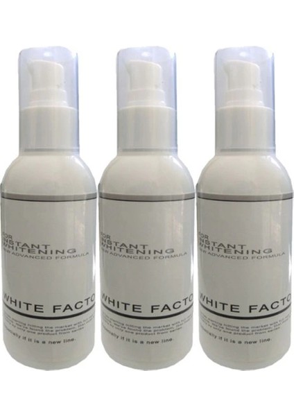 White Factor 3 Adet White Factor For Instant Whitening Beyazlatıcı Açıcı / 3X120 ml Krem LFMYN103