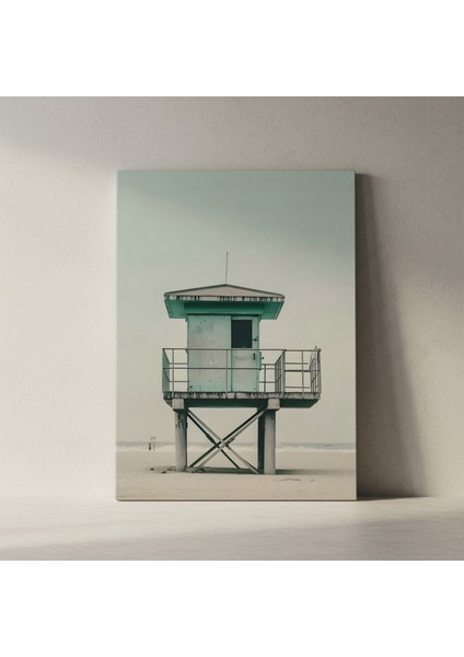 Sahil Kulübesi Manzaralı Plaj Tablosu fiyatları