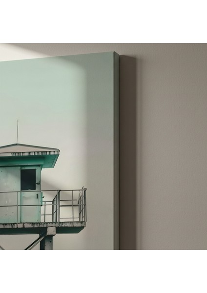 Sahil Kulübesi Manzaralı Plaj Tablosu indirimleri