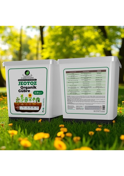 Jeotoz Organik Gübre 2,5 kg – Doğal Bitki Besini, Yüksek Verim ve Sağlıklı Gelişim