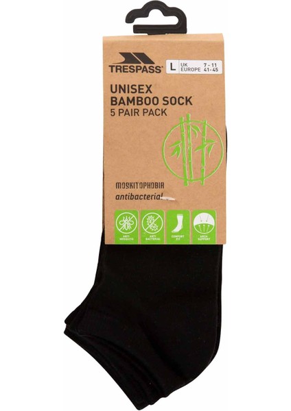 Orbital - Unisex 5 Pair Pack Trainer Liner Unisex Siyah Çorap