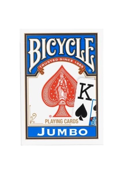 Jumbo Index Playing Cards - Poker Size - 2 Pack, Kırmızı & Mavi fiyatları