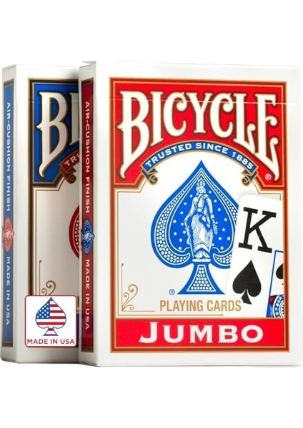 Jumbo Index Playing Cards - Poker Size - 2 Pack, Kırmızı & Mavi modelleri