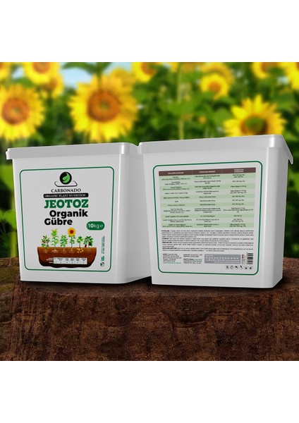 Jeotoz Organik Gübre 10 kg – %100 Doğal, Toprak Canlandırıcı ve Güçlü Bitki Besini