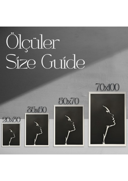 Kadın Silüeti Soyut Sanat Tablosu modelleri
