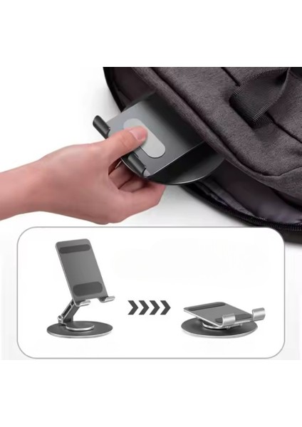 Katlanabilir Telefon Tablet Tutucu Stand – 360° Dönebilen, Ayarlanabilir Yükseklikli, Kaymaz Tabanlı, Hafif ve Taşınabilir Evrensel Masaüstü Cihaz Standı, Ofis, Ev ve Seyahat Kullanımına Uygun modelleri