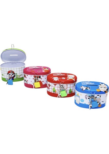 Lotus Oval Küçük Kilitli Kumbara