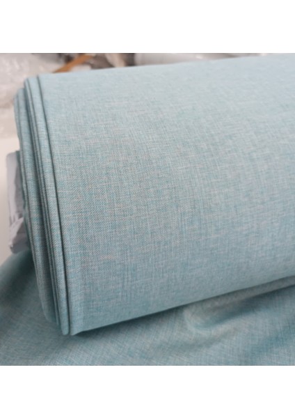 Hasır Keten Fon Perde- Mint Yeşili - Pilesiz Düz Dikim - MTT711 fiyatları