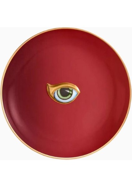 Lito 4’lü Porselen Tabak Seti, 24K Altın Detaylı