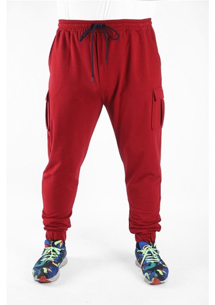 Büyük Beden Erkek Düz Komando Eşofman Altı Bordo Orta Kalınlık 22520 Rahat Kesim fiyatları