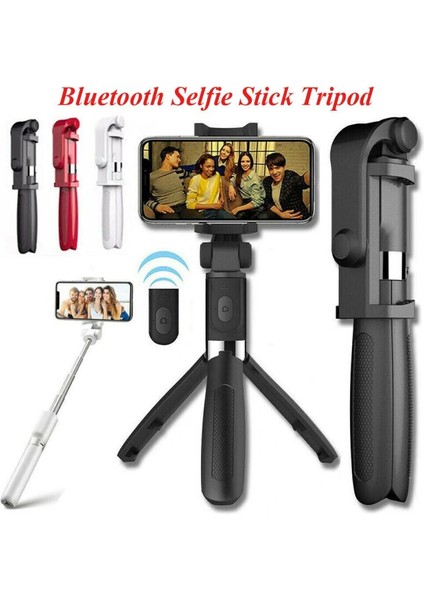 Selfie Stick L01 Bluetooth Kumandalı Selfie Çubuğu Tripod Monopod (5047) fiyatları