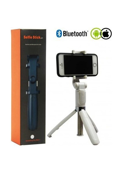 Selfie Stick L01 Bluetooth Kumandalı Selfie Çubuğu Tripod Monopod (5047) modelleri
