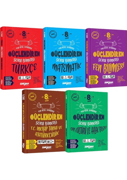 8. Sınıf Güçlendiren Türkçe Matematik Fen Bilimleri Inkılap Tarihi Din Kültürü Soru Bankası