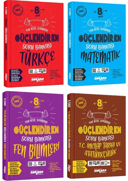 8. Sınıf Güçlendiren Türkçe Matematik Fen Bilimleri Inkılap Tarihi Soru Bankası