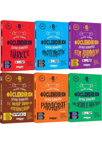 8. Sınıf Güçlendiren Türkçe Matematik Fen Bilimleri İnkılap Tarihi Paragraf Din Kültürü Soru Bankası Seti 2026 Güncel Basım