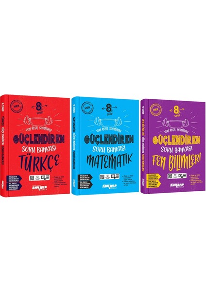 8. Sınıf Güçlendiren Türkçe Matematik Fen Bilimleri Soru Bankası Seti 2026 Güncel Basım