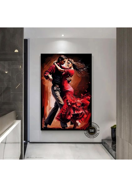 Kanvas Ev Dekoru; Dans Eden Çift Tablosu; Tango Kanvas fiyatları