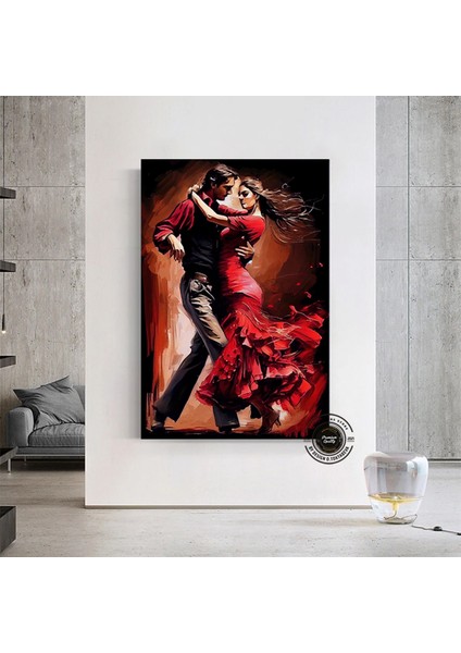 Kanvas Ev Dekoru; Dans Eden Çift Tablosu; Tango Kanvas fırsatları