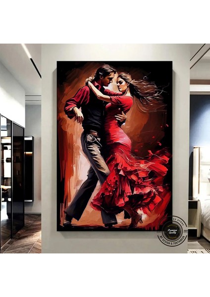 Kanvas Ev Dekoru; Dans Eden Çift Tablosu; Tango Kanvas indirimleri