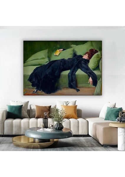 Ramon Casas 'decadent'; Genç Kadın Dekor; Klasik Sanat Baskısı fiyatları