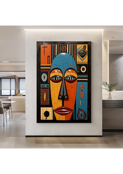 Kabile Maskesi Afrika Sanatı Çerçeveli Poster; Afrika Maskesi; Afrika Duvar Sanatı; Afrikalı Amerika fırsatları