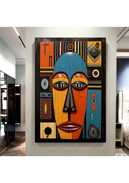 Kabile Maskesi Afrika Sanatı Çerçeveli Poster; Afrika Maskesi; Afrika Duvar Sanatı; Afrikalı Amerika indirimleri