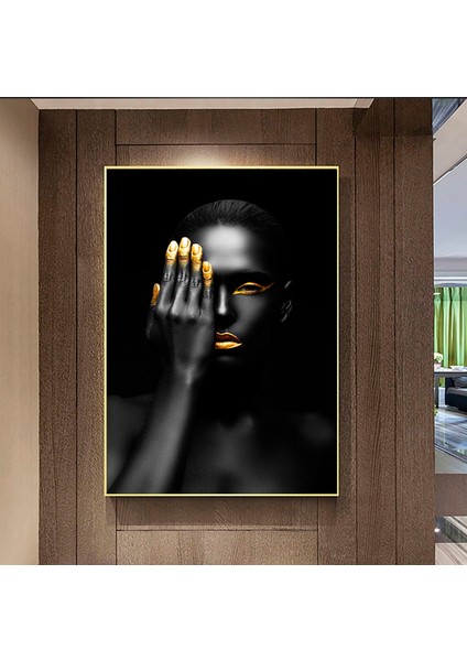 Modern Afrikalı Kadın Tablosu – Oturma Odası Dekoru, Etnik Kadın Sanatı modelleri