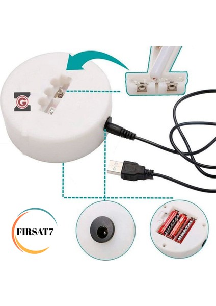 Neon Yıldız LED Pil+Usb LED Işıklı Masa ve Gece Lambası Yıldız LED Sevgiliye Neon Dekorasyon Hediye