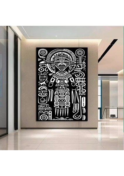 Afrika Kabile Maskesi Kanvas | Etnik Dekor | Büyük Baskı fırsatları