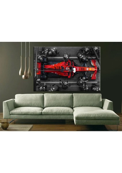 Charles Leclerc F1 Kanvas Tablo | Ferrari Hediye | Pit Stop Sanatı