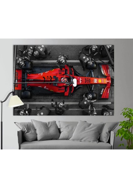 Charles Leclerc F1 Kanvas Tablo | Ferrari Hediye | Pit Stop Sanatı modelleri