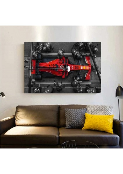 Charles Leclerc F1 Kanvas Tablo | Ferrari Hediye | Pit Stop Sanatı indirimleri