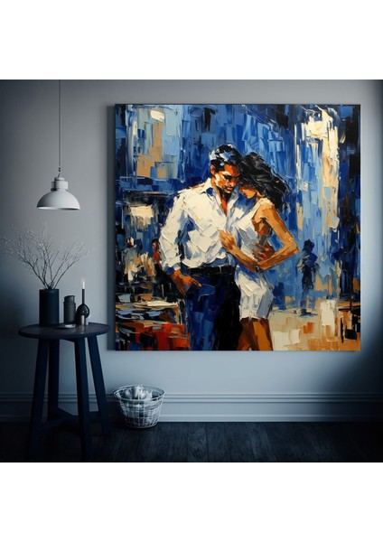 Kanvas Ev Dekoru; Dans Eden Çift Yağlı Boya Baskısı fiyatları