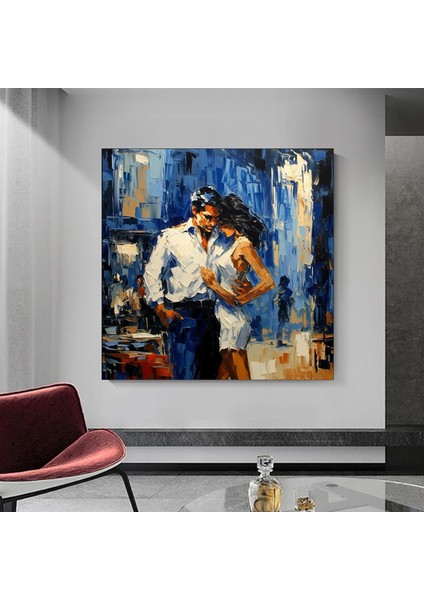 Kanvas Ev Dekoru; Dans Eden Çift Yağlı Boya Baskısı indirimleri