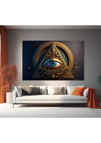 Ra'nın Gözü Kanvas Tablo; Antik Mısır Sembolleri indirimleri