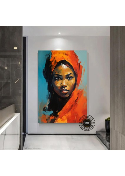 Afrikalı Kadın Kanvas; Etnik Dekor fiyatları