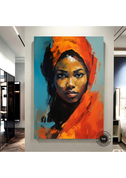 Afrikalı Kadın Kanvas; Etnik Dekor indirimleri