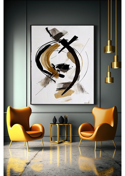 Modern Geometrik Kanvas Tablo | Soyut Duvar Süslemeleri | Lüks Sanat fırsatları