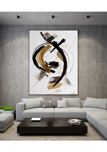 Modern Geometrik Kanvas Tablo | Soyut Duvar Süslemeleri | Lüks Sanat indirimleri
