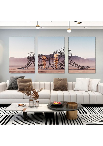 Sırt Sıra Çeviren Iki Kişi Kanvas; Iç Çocuk Temalı Duvar Sanatı; Asmaya Hazır fiyatları