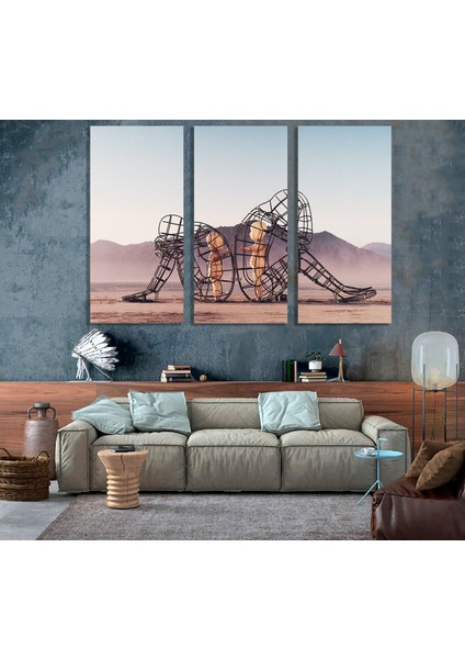 Sırt Sıra Çeviren Iki Kişi Kanvas; Iç Çocuk Temalı Duvar Sanatı; Asmaya Hazır indirimleri