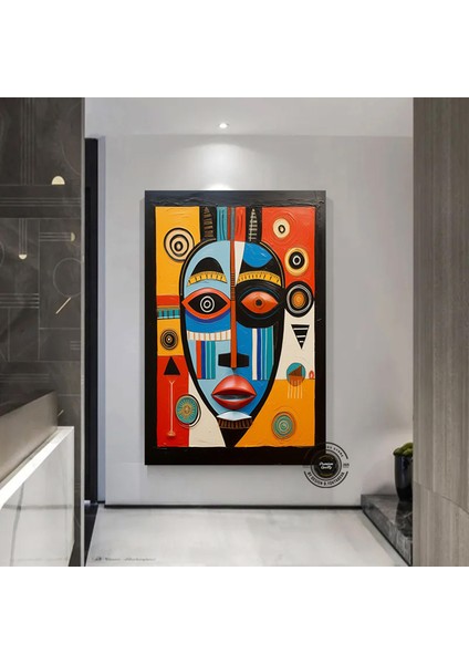 Kabile Maskesi Afrika Sanatı Çerçeveli Poster; Afrika Maskesi; Afrika Duvar Sanatı; Afrikalı Amerika fiyatları