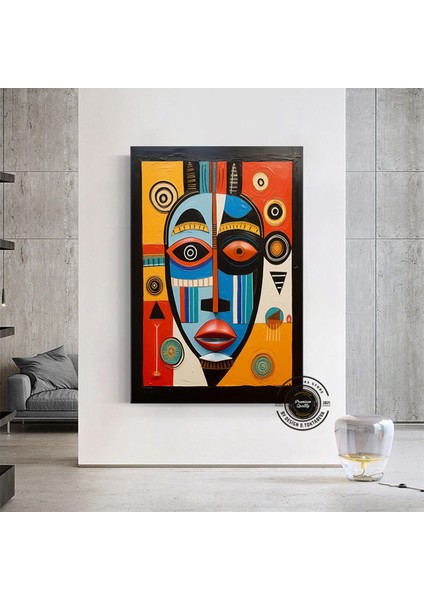 Kabile Maskesi Afrika Sanatı Çerçeveli Poster; Afrika Maskesi; Afrika Duvar Sanatı; Afrikalı Amerika fırsatları