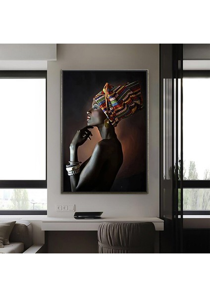 Modern Afrikalı Kadın Kanvas Tablosu fiyatları