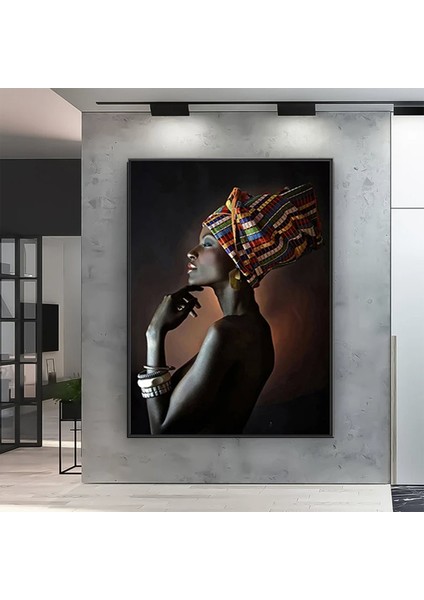 Modern Afrikalı Kadın Kanvas Tablosu indirimleri