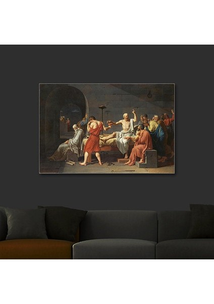 Jacques-Louis David, Sokrates’in Ölümü, 1787 | Sanat Baskısı | Kanvas Baskı | Asmaya Hazır Kanvas fiyatları