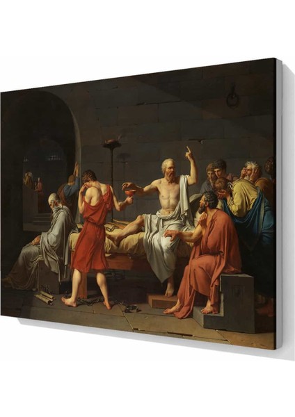 Jacques-Louis David, Sokrates’in Ölümü, 1787 | Sanat Baskısı | Kanvas Baskı | Asmaya Hazır Kanvas modelleri