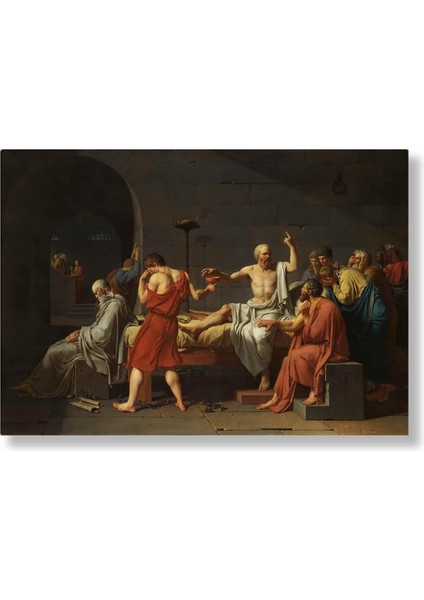 Jacques-Louis David, Sokrates’in Ölümü, 1787 | Sanat Baskısı | Kanvas Baskı | Asmaya Hazır Kanvas fırsatları
